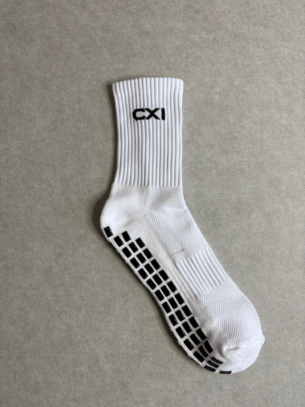 White Grip Socks